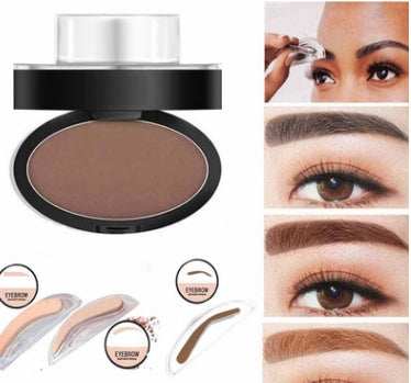 Kit Pochoir à Sourcils en Poudre Teinte Maquillage Professionnel Cosmétiques Imperméable Pochoir Rehausseur de Sourcils