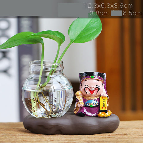 Vase hydroponique décoratif Lucky Jinbao