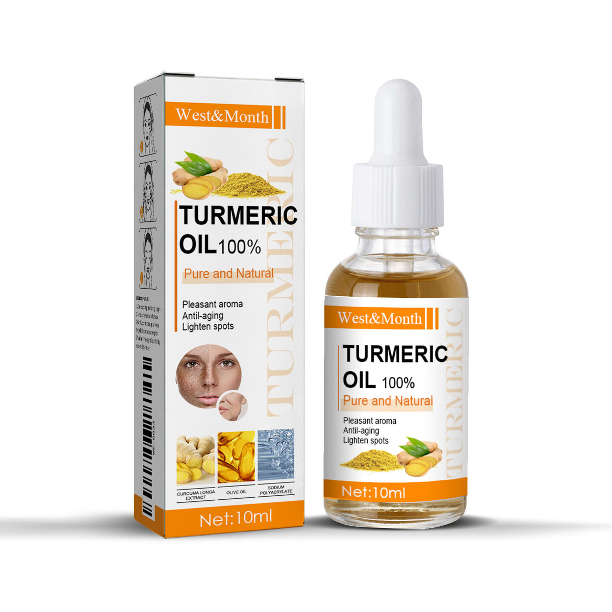 Huile Essentielle de Curcuma Raffermissante Soin Doux Hydratant Visage