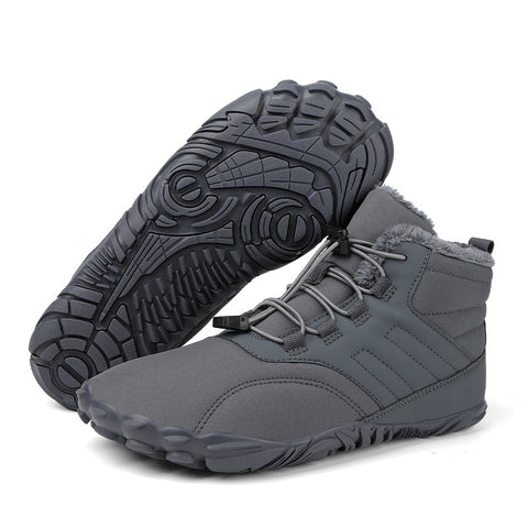 Five Finger Outdoor Sports Cotton Shoes, Men's and Women's Plush Warm Boots, Wear resistant, Non slip, Snow Boots, Winter Thickened Couple Shoes - Fashionner