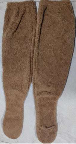 Indoor Plush Warmth Long Socks Cute Fuzzy Socks Over Knee Winter Leg Warmers Plush Sock Slippers Cozy Stocking - Fashionner