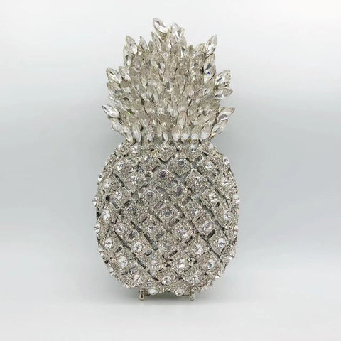 Pochette de Soirée Diamant Ananas Sac à Main Entièrement Diamanté pour Fête ou Banquet