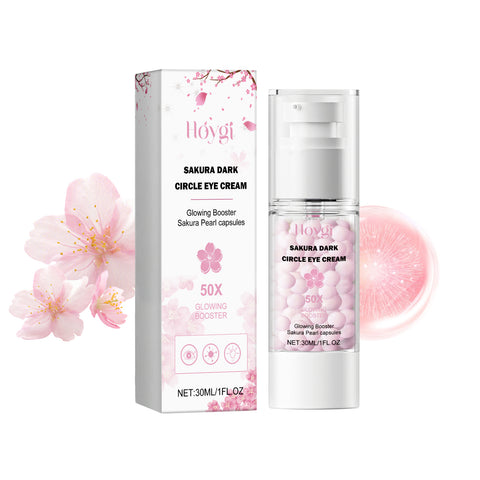Sakura Dark Circle Eye Cream, Reduce Dark Eye Bags Around The Eyes Dull Brighten Moist Delicate Tight