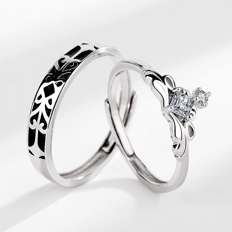 Princess And Knight Couple Ring