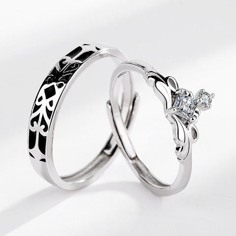Bague de couple Princesse et Chevalier