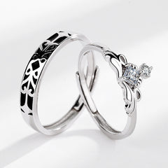 Princess And Knight Couple Ring