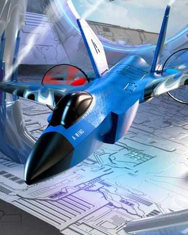 Modèle d'avion électrique télécommandé Jouets pour garçons Résistant aux chutes et à l'usure Avion de chasse planant Planeur à voilure fixe