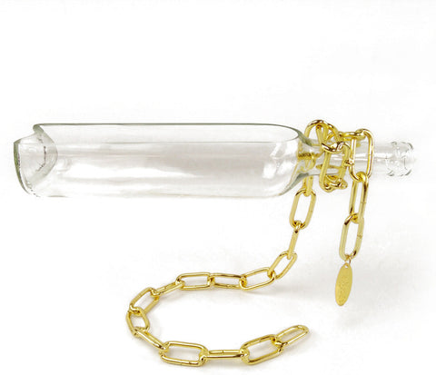 Pot de fleurs hydroponique créatif en verre suspendu pour succulentes bouteilles de vin
