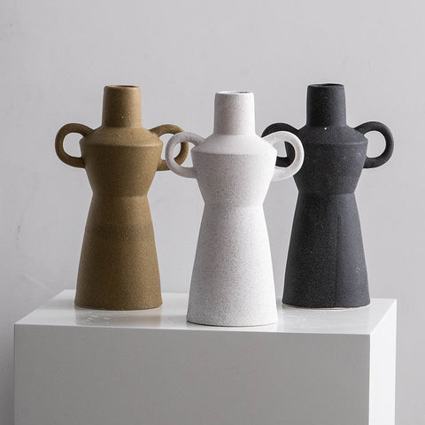 Vase décoratif en céramique artistique et littéraire pour hydroponie