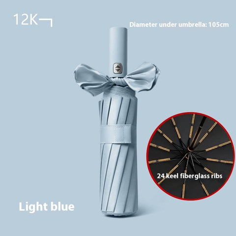 24 Bone Automatic Umbrella Reinforced Folding