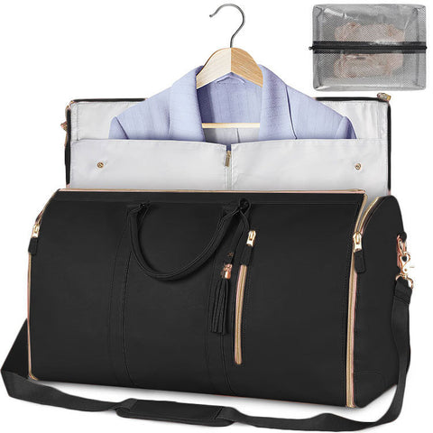 Sac de voyage polochon grande capacité, sac à main pour femme, sac à costume pliable, sacs fourre-tout étanches pour vêtements