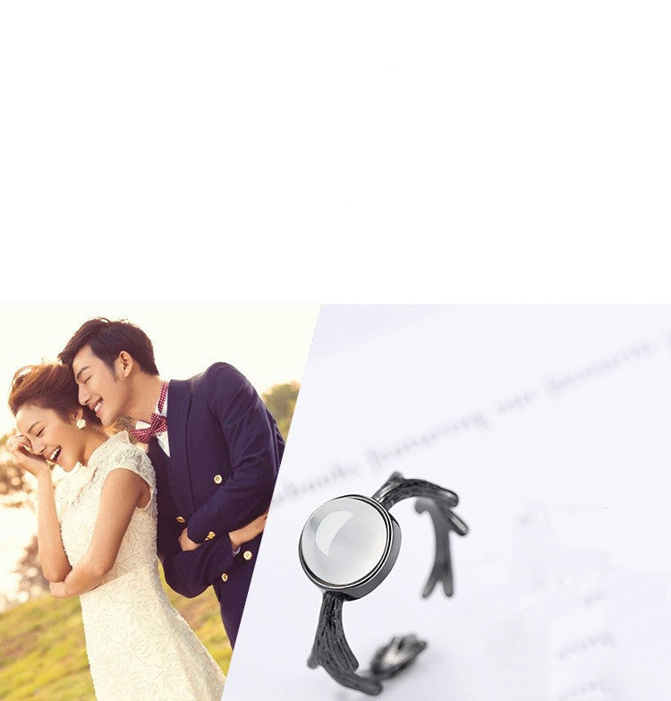 Fashion Spike Rose Couple Ring