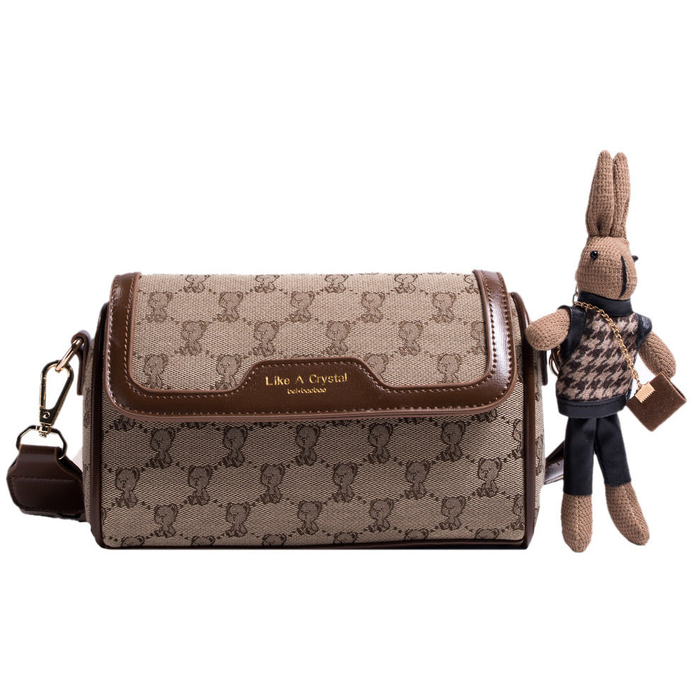 Small Square Bag Cute Bear Original Simplicity Shoulder Bag - Fashionner