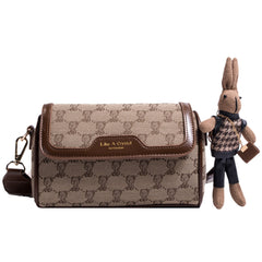 Small Square Bag Cute Bear Original Simplicity Shoulder Bag - Fashionner