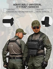 Chest Rig Tactical Chest Rig Molle Modular Micro Fight Chest Rigs With Magazine Pouch For Outdoor Hunting Aisoft - Tactical Vests Chest Rigs Protector for Outdoor Hunting Shooting
