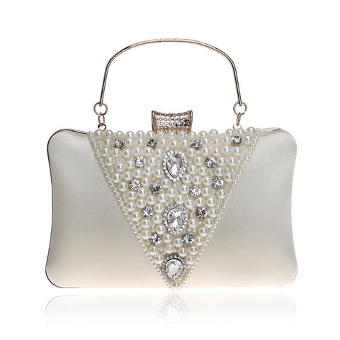 Sac de soirée brodé de perles pour banquet