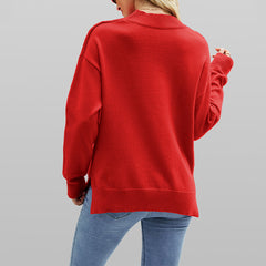 European And American Autumn Winter Love Lips Sweater - Fashionner