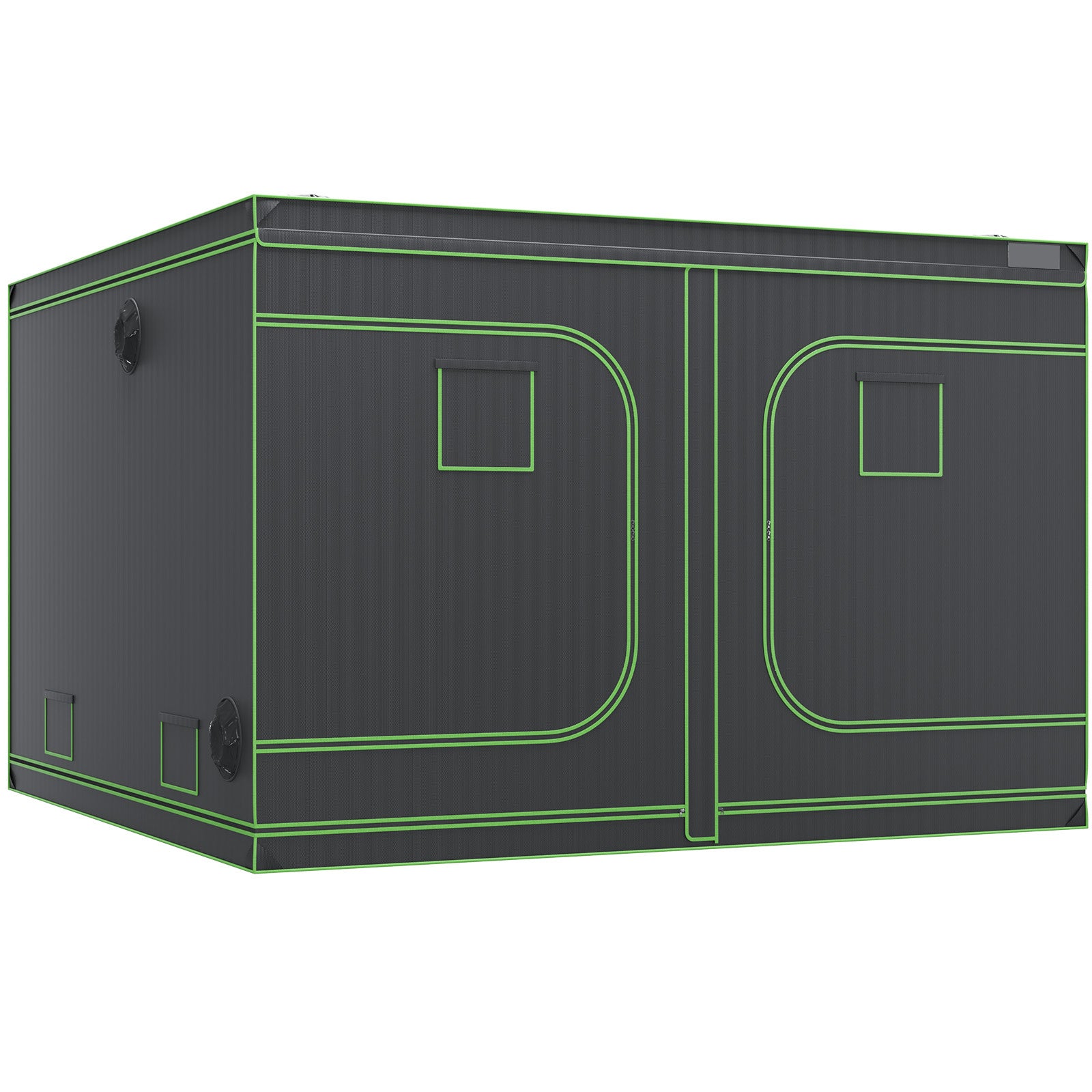 VEVOR 10x10 Grow Tent, 120'' X 120'' X 80'', High Reflective 600D Mylar Hydroponic Growing Tent With Observation Window, Tool Bag And Floor Tray For Indoor Plants Growing