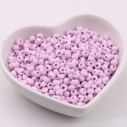 Perles de riz en verre Macaron Super Premium 4 mm