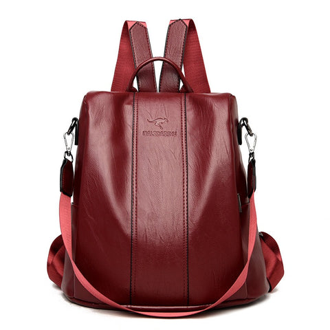 Sac à bandoulière, cuir souple, sac à dos tendance pour femme, sac à dos minimaliste pour étudiant