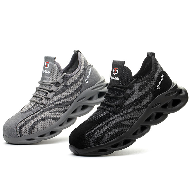Summer Breathable Labor Insurance Shoes Men's Anti-Smashing, Anti-Piercing And Stiff Safety Shoes - Fashionner