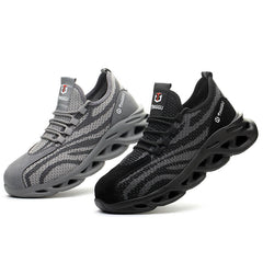 Summer Breathable Labor Insurance Shoes Men's Anti-Smashing, Anti-Piercing And Stiff Safety Shoes - Fashionner