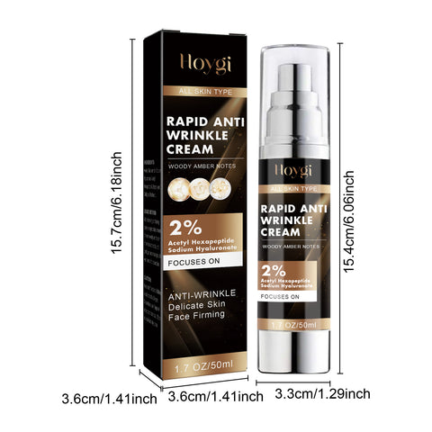 Crème Visage Anti-Âge Hoygi : Atténue les rides et ridules, hydrate, illumine, raffermit et retend, crème anti-rides.