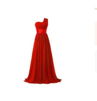 Longue robe de soirée de banquet multicolore