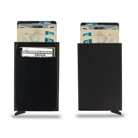 Porte-cartes métallique portefeuille intelligent