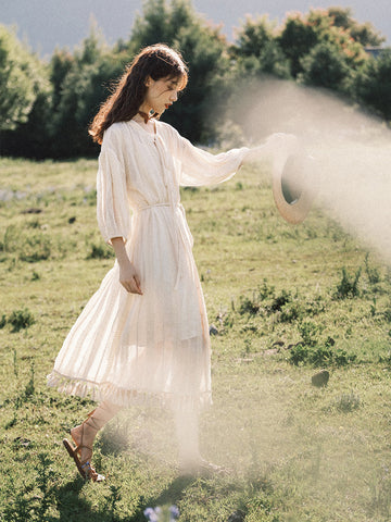 Robe deux pièces épaisse style bohème chic