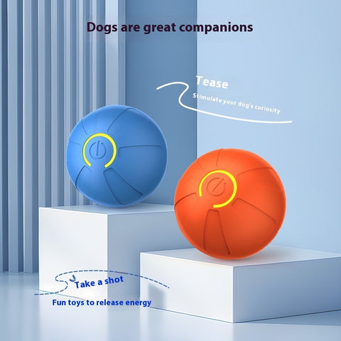 Balle rebondissante électrique pour animaux de compagnie, taquinerie automatique pour chiens, produits lumineux pour animaux de compagnie
