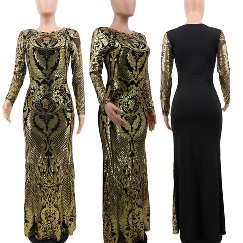 Robe de soirée à sequins