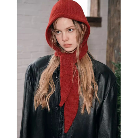 Bandage Warm Balaclava Retro Pullover Earmuffs Hat