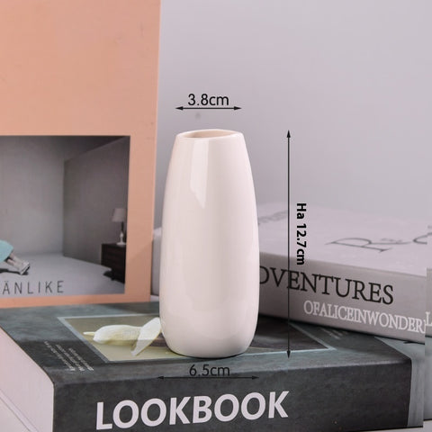 Petit vase en céramique Mini arrangement floral Hydroponique Ornements décoratifs simples