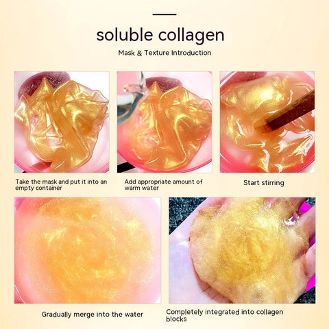 Masque raffermissant au collagène et à l'or hydratant
