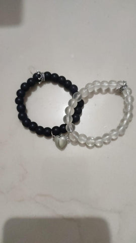 2 bracelets lumineux pour amoureux avec une paire de bracelets BFF beleket