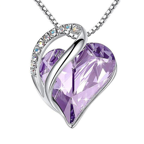 925 Sliver Heart Shaped Geometric Necklace Jewelry Women's Clavicle Chain Valentine's Mothers Day Gift - Fashionner