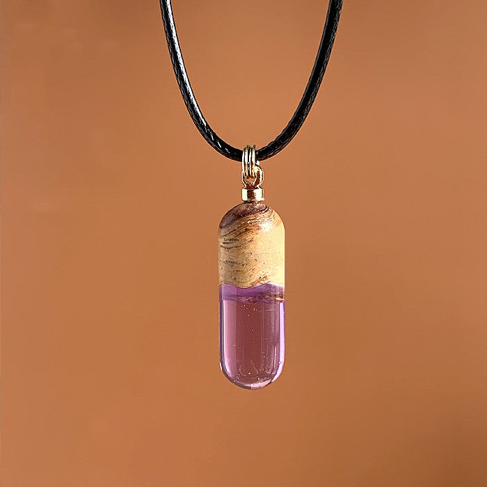 Reative Time Star Capsule Luminous Pendant Necklace