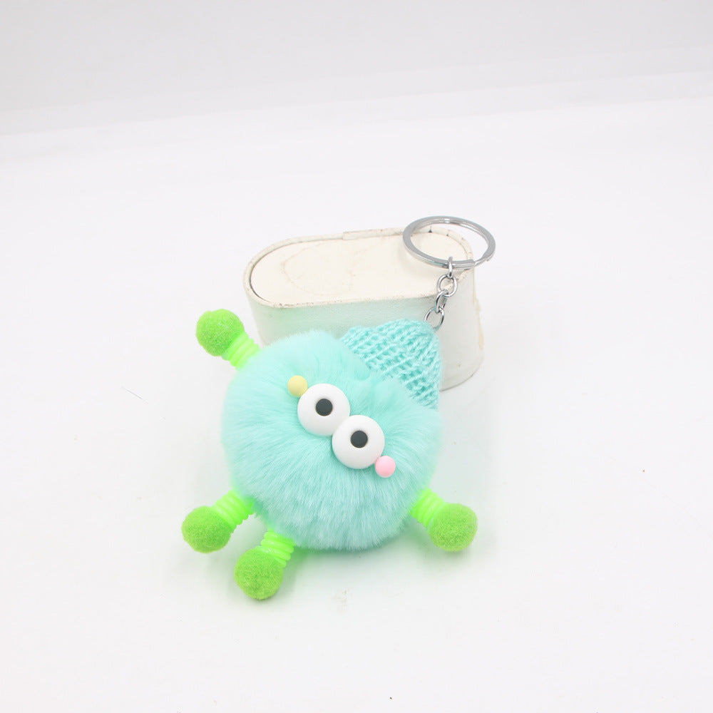 Plush Cars And Bags Keychain Ornaments