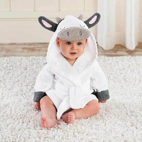 Serviettes de bain pour bébé en coton à capuche pour enfants, modèle animal de dessin animé mignon