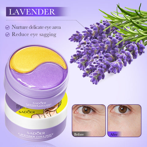 Masque contour des yeux hydratant et raffermissant au collagène et à la lavande