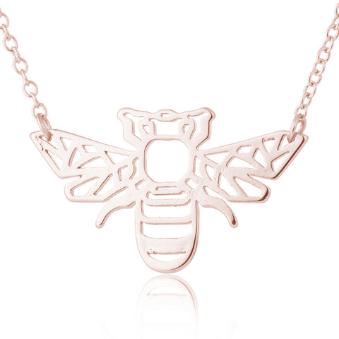 Collier abeille creuse personnalisé