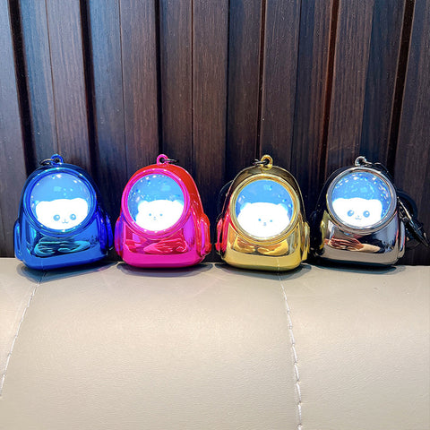Pendentif porte-clés sac Ours Lumineux