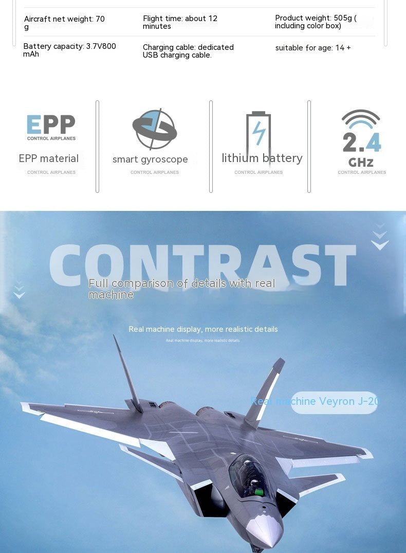 J20 Fighter Remote Control Toy