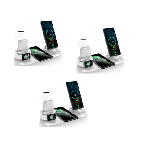 Réveil numérique à LED Veilleuse Chargeur sans fil magnétique