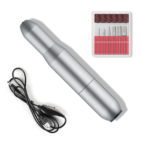 Electric Nail Drill Machine Manicure Machine Set USB Charging Mill Cutter For Manicure Nail File Pedicure Tool Nail Drill Set - Fashionner