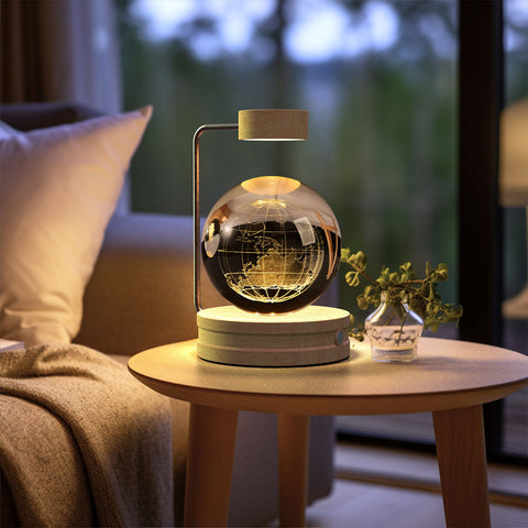 Veilleuse d'intérieur dinosaure cosmique boule de cristal, alimentée par USB, lumière chaude de chevet, cadeau d'anniversaire