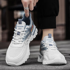 Coconut Men's Shoes Summer Breathable Mesh Shoes Men's Korean Version Versatile Thick Sole Sports Casual Running Shoes - Fashionner