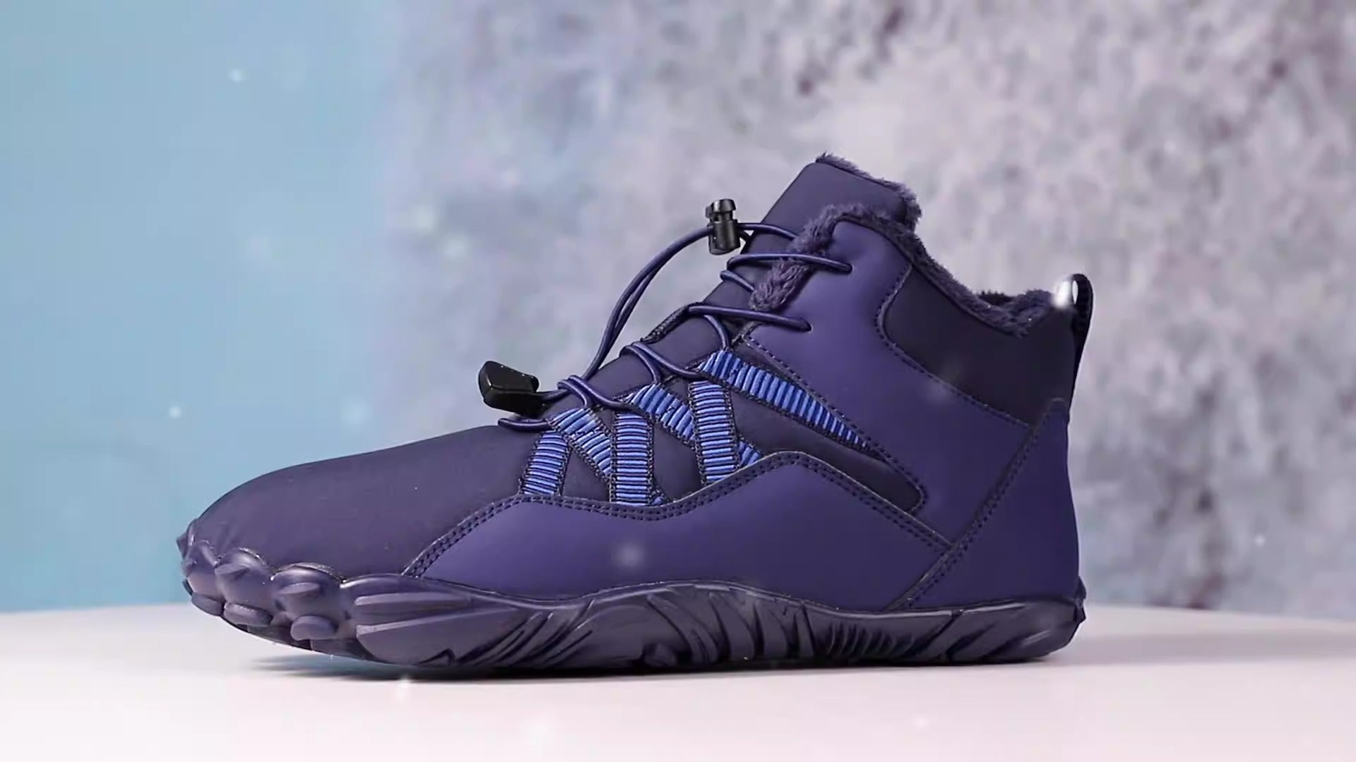 High top snow boots, cross-border new outdoor hiking, camping, and mountaineering shoes, skiing, anti slip, plush, and warm oversized cotton shoes - Fashionner