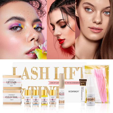 Kit de teinture pour cils et sourcils ICONSING - Rehaussement de cils et lamination des sourcils - Outils de maquillage